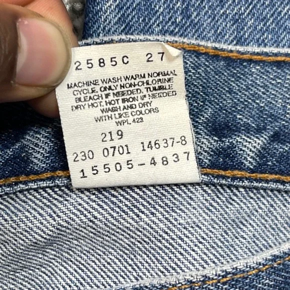 Vintage Levi's‎ 505 Women's 31x32 Jeans Lower Rise Straight Leg Blue Denim 00s - Picture 4 of 10
